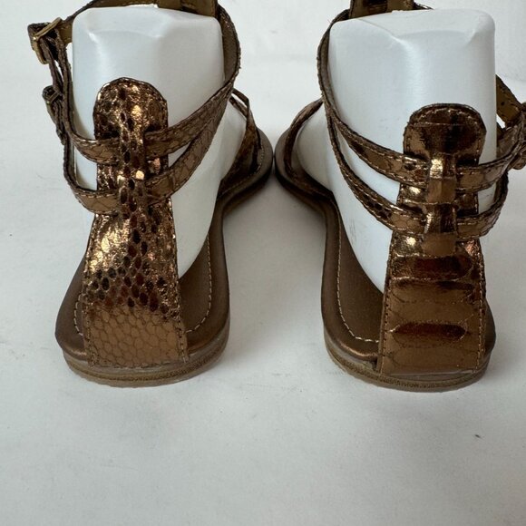 Metallic Bronze Gladiator Sandals 7.5 By Classified - Picture 6 of 16